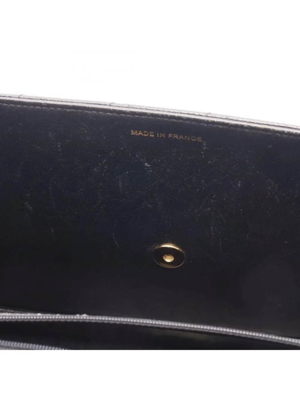 Chanel Shoulder Bag Quilted Black Caviar Leather Chain